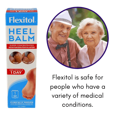 Flexitol is safe for people who have a variety of medical conditions.