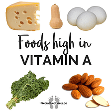 Foods high in vitamin A to vitamins deficiency and cracked heels